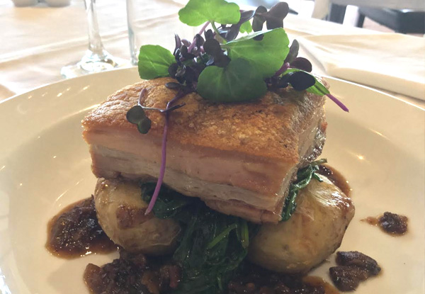 $48 for Two Mains & Two Glasses of Bay & Barnes Block Wine or Tap Beer (value up to $105)