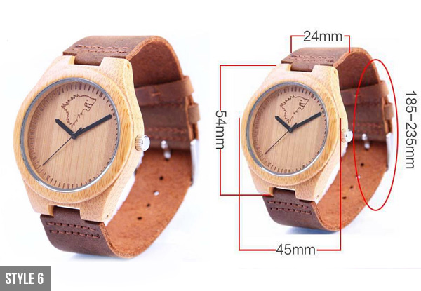 $39 for a Wooden Watch Available in Eleven Styles