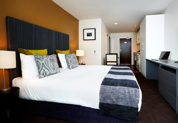 One-Night 4.5 Star Auckland Stay for Two in a Deluxe Queen Room incl. Buffet Breakfast, Valet Parking, WiFi & Late Checkout - Options for 2 Nights with $50 F&B Voucher, 3 Room Types Available - Valid from 31 March