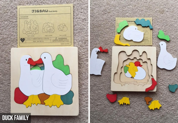 $10 for a Multi Layer Wooden Jigsaw - Nine Options Available