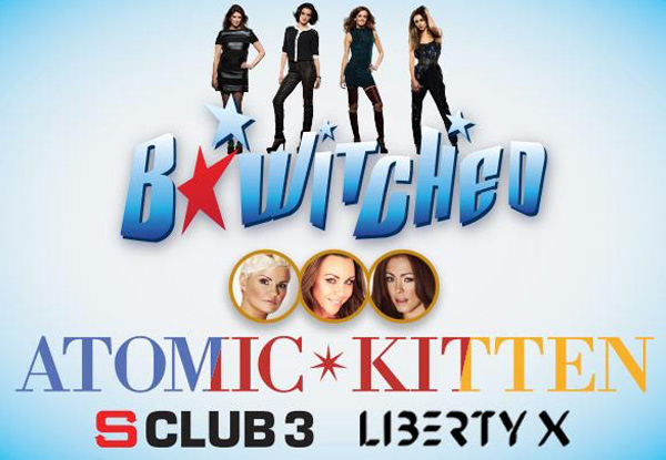 $59 for One Ticket to See B*Witched, Atomic Kitten, S Club 3 & Liberty X in Concert - February 3rd Auckland ASB Theatre (Booking & Service Fees Apply)