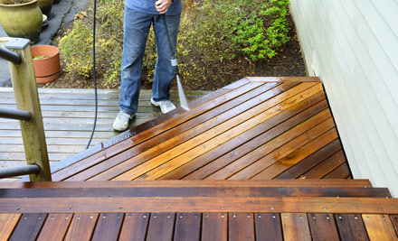 $95 for Deck Cleaning with a Chemical Wash on an Area 20-25m² or $149 on an Area 25-50m²
