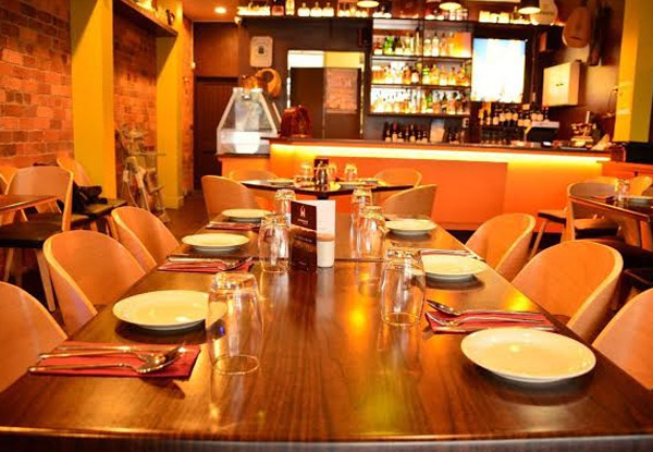 $20 for an Indian Platter & Two Glasses of House Wine or Beer - Options for Two or Three Platters incl. Drinks