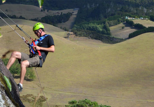 $45 for a Three-Hour Abseiling Experience for One Person, $89 for Two People, $129 for Three People or $168 for Four People