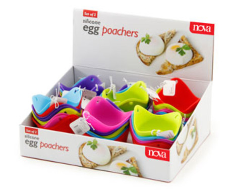 $8 for a Set of Four Silicone Egg Poachers or $15 for Two Sets with Free Shipping