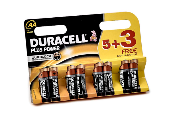 $9.99 for an Eight-Pack of Duracell AA Batteries – 1.5V