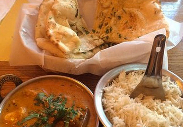 $29 for a Tandoori Chicken Appetizer, Two Curries & Two Plain Naans - Valid for Dine-In or Takeaway (value up to $54)