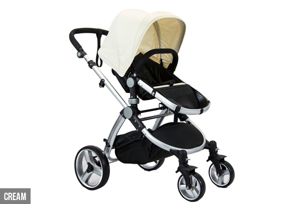 $145 for a Premium European Designed Four-Wheel Stroller – Two Colours Available