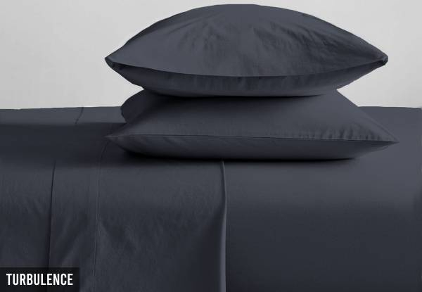 Organic Cotton 300TC Sheet Set - Available in Eight Colours & 10 Sizes