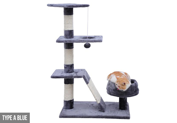 From $39.90 for a Soft Plush Cat Scratching Post –Three Colours Available