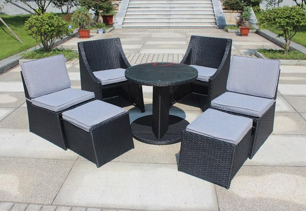 $699 for a Seven-Piece Stackable Outdoor Furniture Set