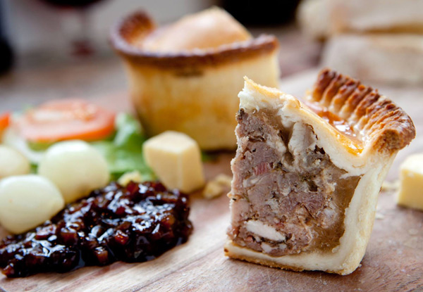 $35 For a Mixed Flavour "Who Ate All the Pies" Frozen 4-Pack of Family Pies, flavours incl. Steak and Blue Cheese, Steak and Blackbeer, Chicken and Mushroom, Salmon, Venison, Beef and more value $70