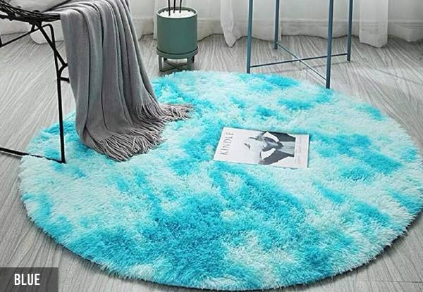 Tie-Dyed Plush Floor Mat - Available in Eight Colours & Five Sizes
