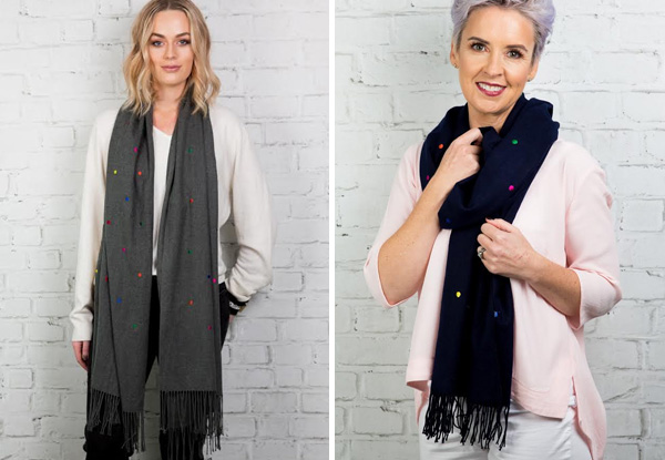 $39 for a Minx Winter Spot Scarf - Three Colours Available