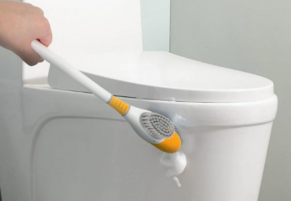 Wall Mounted Diving Duck Toilet Cleaning Brush - Four Colours Available