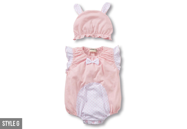 $18 for a 100% Cotton Baby Dress Up Romper - Seven Options Available