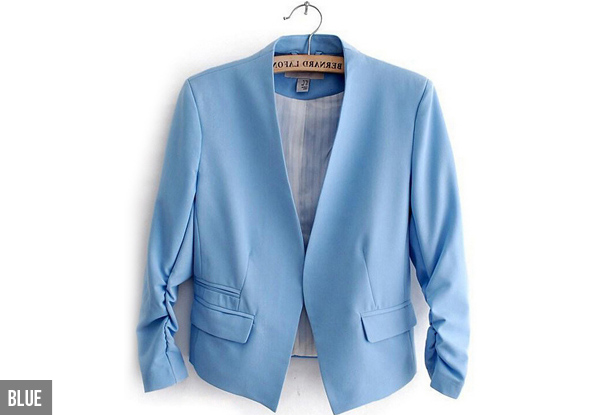 $25 for a Short Style Blazer - Five Colours Available