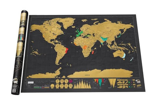 $19 for a World Scratch Map, or $34 for Two