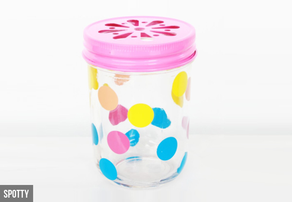 $20 for 10 Mason Jars with Daisy Cut Lids – Five Options Available