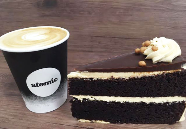 $9 for Two Coffees & Two Pieces of the 'Cake of the Day' From Divine Cakes at The Hub Hornby