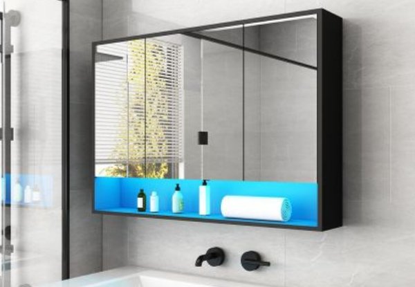 LED Bathroom Mirror Cabinet - Available in Two Colours