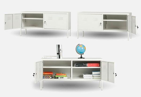 $119 for a White Metal TV Cabinet