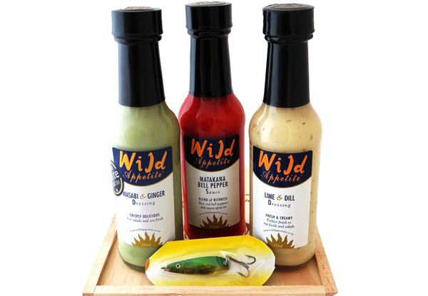 $24 for a Wild Appetite Let's Go Fishin' Box Set of Three Sauces