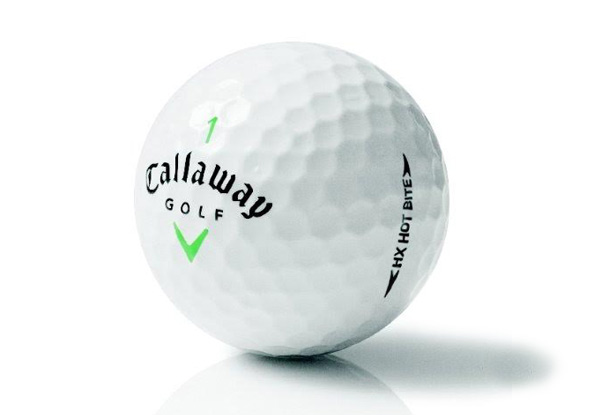 $30 for a 12-Pack of Callaway HX Bite White Golf Balls (value $49.99)