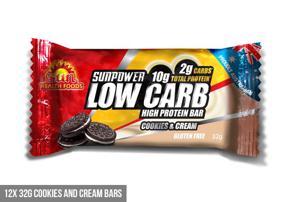 From $19.99 for a Box of 12 Sun Power Protein Bars - Available in a Variety of Flavours & Sizes
