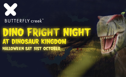 $12 for One Child Entry to Halloween Dino Fright Night at Dinosaur Kingdom / $18 for One Adult Entry