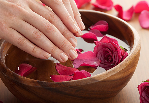 $35 for a Deluxe Manicure with CND Shellac Polish Finished with Hand Scrub & Hand Massage (value up to $70)