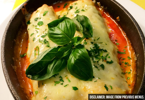 $65 for a Three-Course Italian Dining Experience for Two – Options for up to Eight Diners Available (value up to $540)