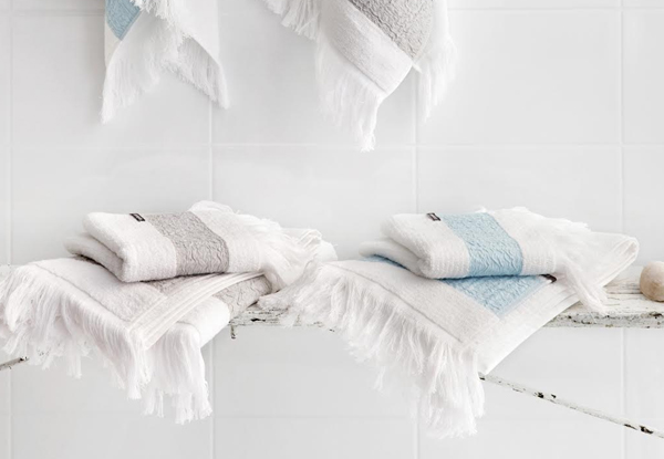 $69.95 for a Canningvale Positano Fringed Towel Four-Pack Including Urban Delivery (value $219.80)