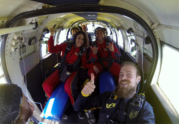 $169 for a Tandem Skydive Package Overlooking the Bay of Islands & a $30 Voucher Towards a Photo Package – Options Available for 9000ft, 12000ft, & 16000ft  (value up to $399)