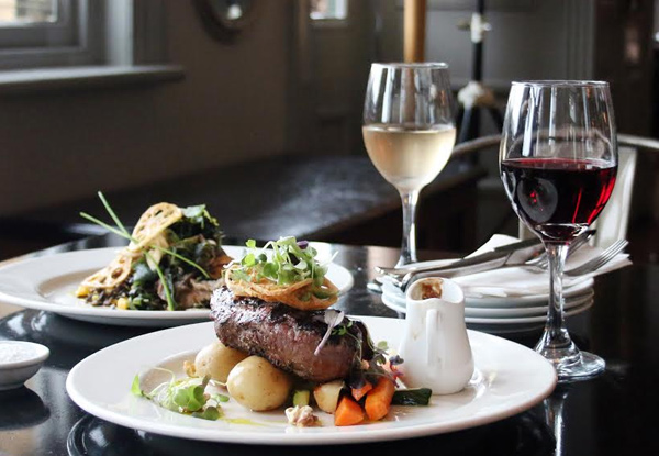 $65 for a Two-Course Lunch or Dinner for Two People incl. Glass of Wine or Beer Per Person – Options Available for Up to Six People (value up to $345)