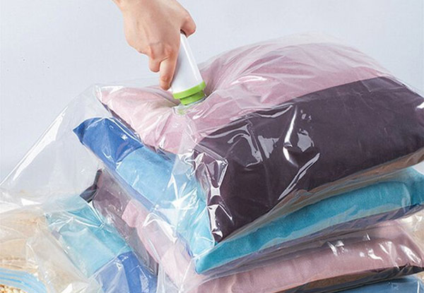 From $7 for Five Moisture-Resistant Vacuum Storage Bags incl. Pump
