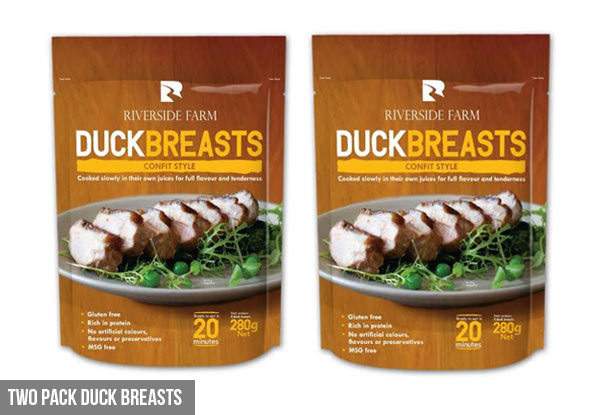 $12 for Two Packs of Duck Legs or $20 for Four Premium Duck Breasts or Two Half Ducks Deboned