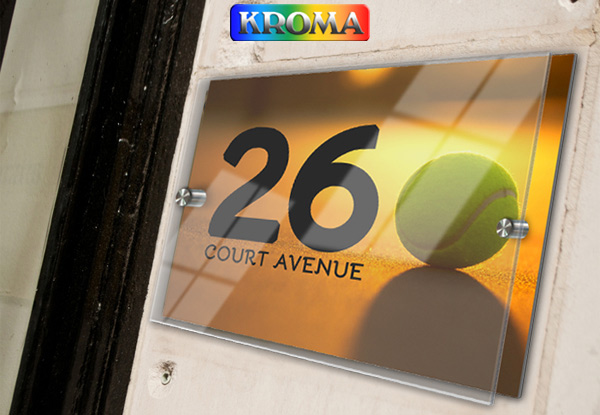 $29 for a Personalised Metal/Acrylic Address Plaque House Sign incl. Nationwide Delivery