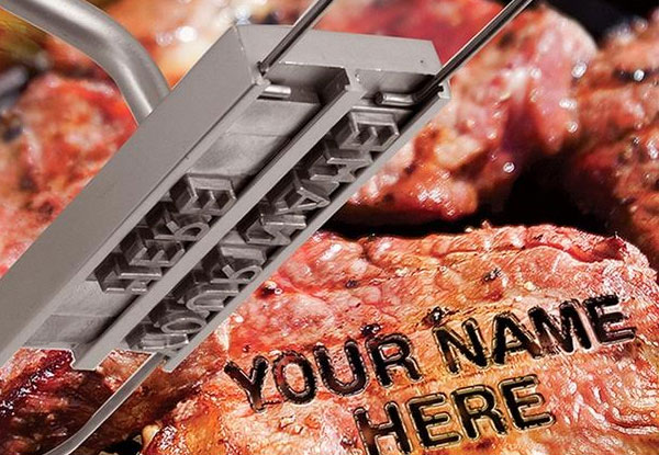 $22 for a BBQ Meat-Branding Iron with a Set of Letters