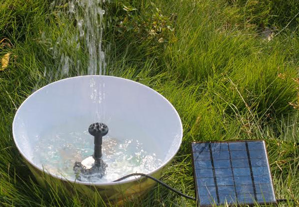 $19 for a Mini Solar Water Fountain Pump Kit