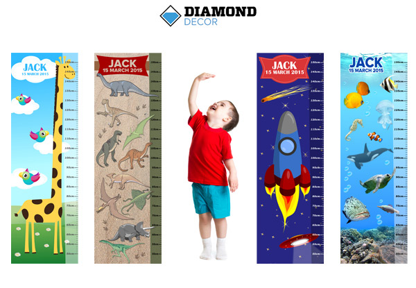 $19 for a Personalised Growth Chart Standard Poster or $29 for a Removable Peel & Stick Self-Adhesive Poster incl. Nationwide Delivery