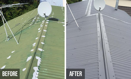 From $1,499 for a Full Iron Roof Paint incl. a Waterblast, Two Top Coats, & a Moss/Mould Treatment (value up to $5,000)