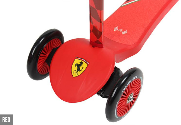 $39 for a Ferrari 3-Wheel Kick Scooter – Available in Two Colours