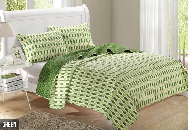 $79 for a Queen or $89 for King Quilt Set - Five Colours Available (value up to $199)