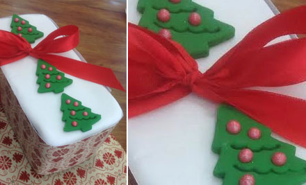 $25 for a 'Grandma's Recipe' Christmas Cake with Icing or Nut Toppings & Gift Wrap (value up to $45.95)