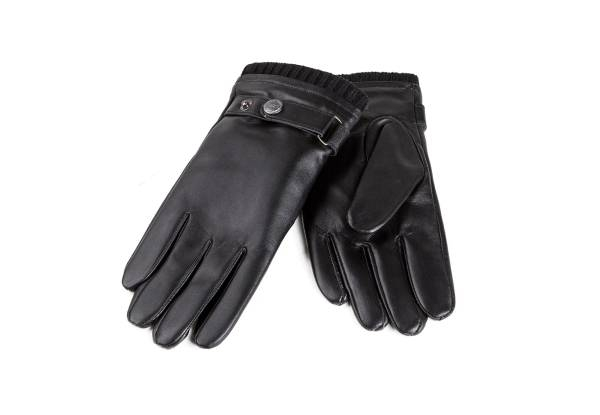 Ugg Men's Silver Stud Tab Touchscreen Gloves - Available in Two Colours & Four Sizes