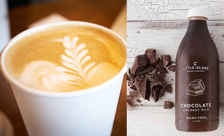 $10 for a Chocolate Paradise Coffee Incl. One-Litre of Chocolate Coconut Milk To Takeaway