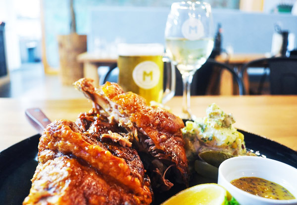 $45 for a Slow Braised Pork Knuckle or Bavarian Rotisserie Chicken with Two Steins for Two People – Options for up to Six People – Valid from 5th January 2017 (value up to $267)