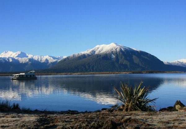 Four-Star, Lake Brunner West Coast Escape for Two People in a Lake-View Studio Suite incl. Continental Breakfast, Late Check-Out & Free Parking - Option to incl. Wood Fired Hot Tub & Up to Two Nights Available