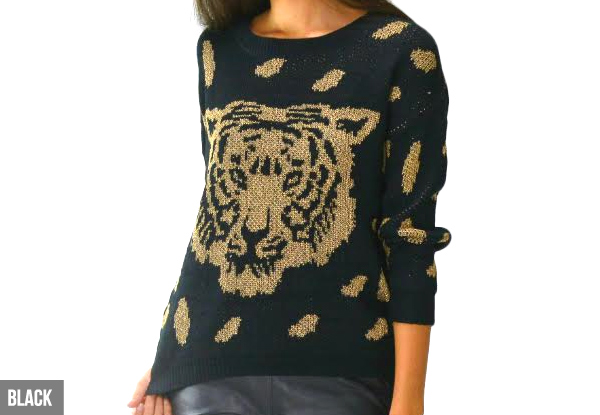 $29 for Two Jumpers with Embroidered Tiger with Free Shipping